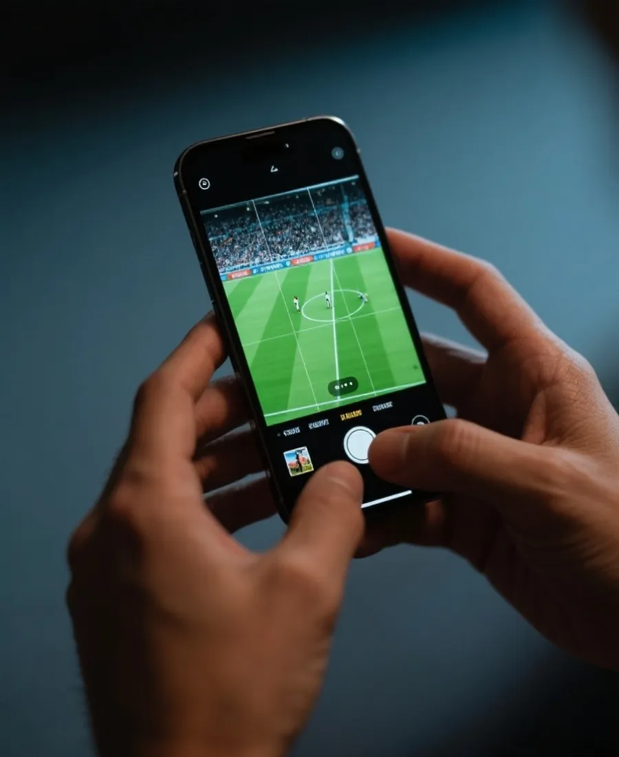 手机观看比赛直播的示意图