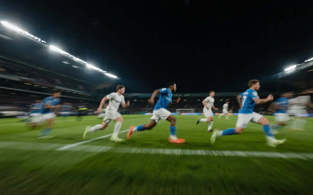 世界杯赛场高强度对抗与高压逼抢氛围，体现3-5-2在大赛节奏中的适配